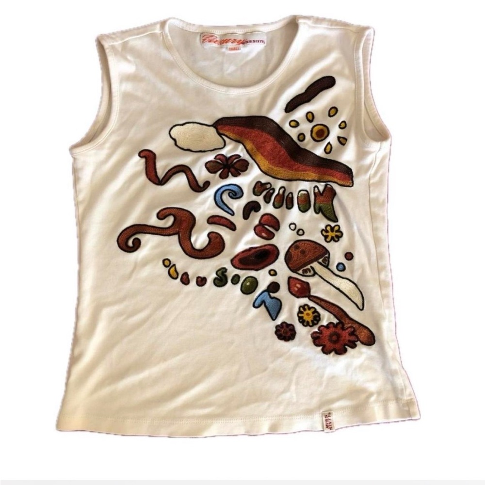 Miss sixty mushroom tee in size small